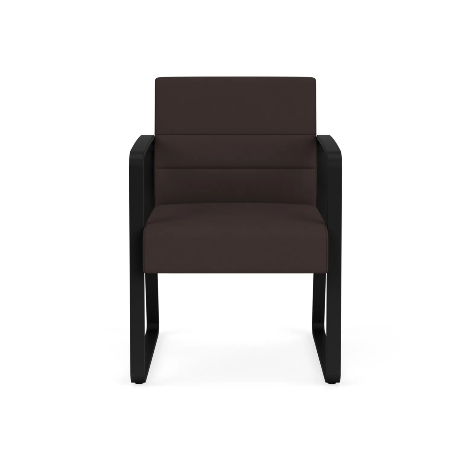 Waterfall Guest Chair in Standard Fabric, Sled Base