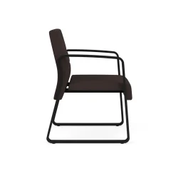 Waterfall Guest Chair in Standard Fabric, Sled Base