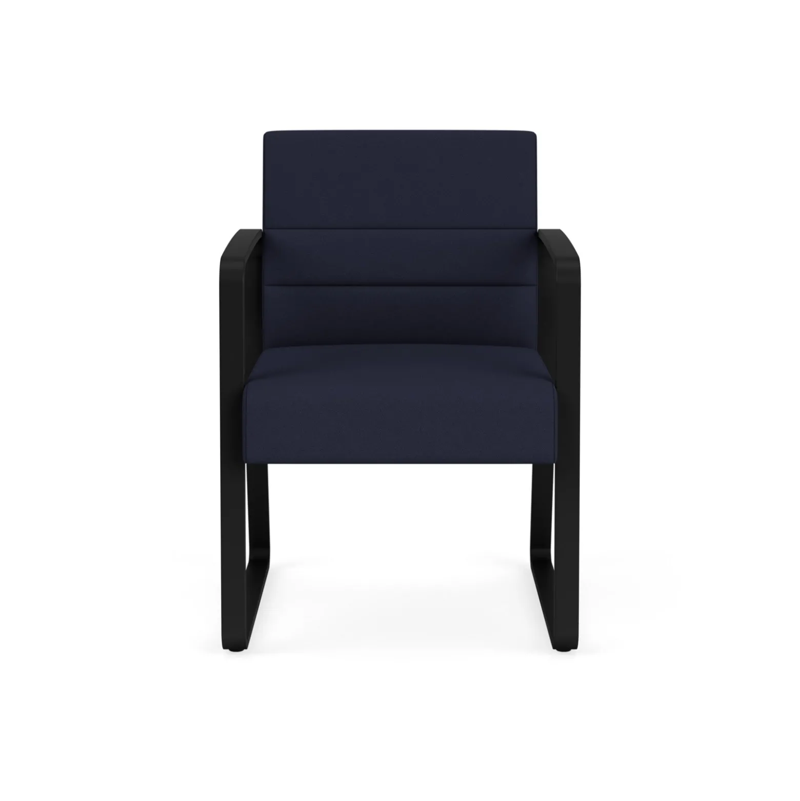 Waterfall Guest Chair in Standard Fabric, Sled Base