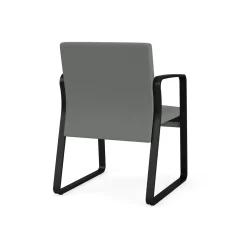 Waterfall Guest Chair in Standard Fabric, Sled Base
