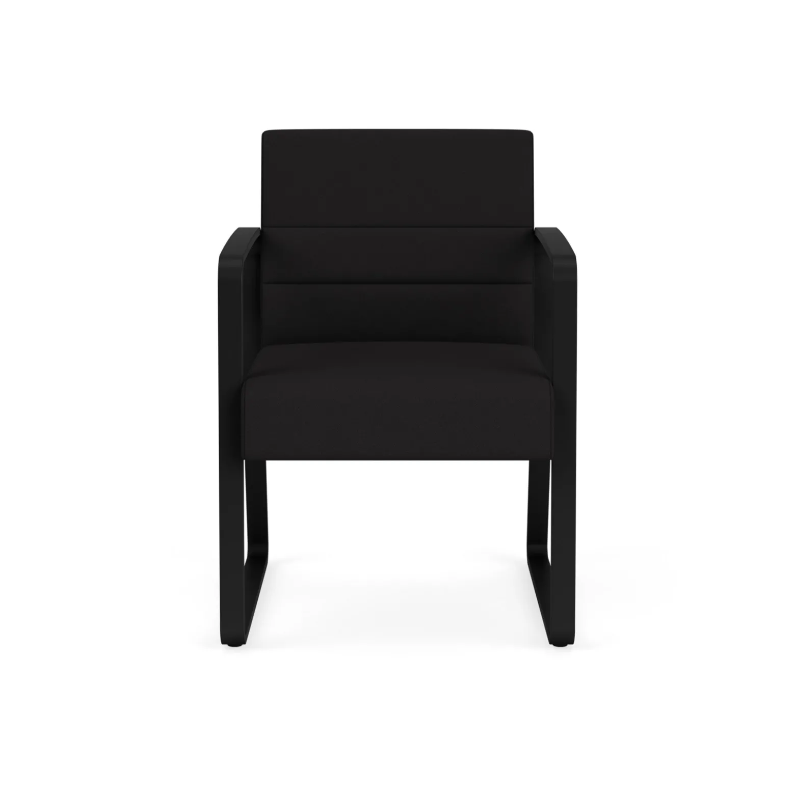 Waterfall Guest Chair in Standard Fabric, Sled Base