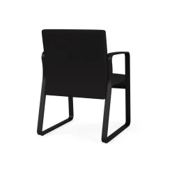 Waterfall Guest Chair in Standard Fabric, Sled Base