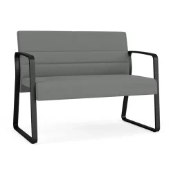 Waterfall Loveseat in Standard Fabric, Sled Base