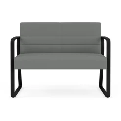 Waterfall Loveseat in Standard Fabric, Sled Base