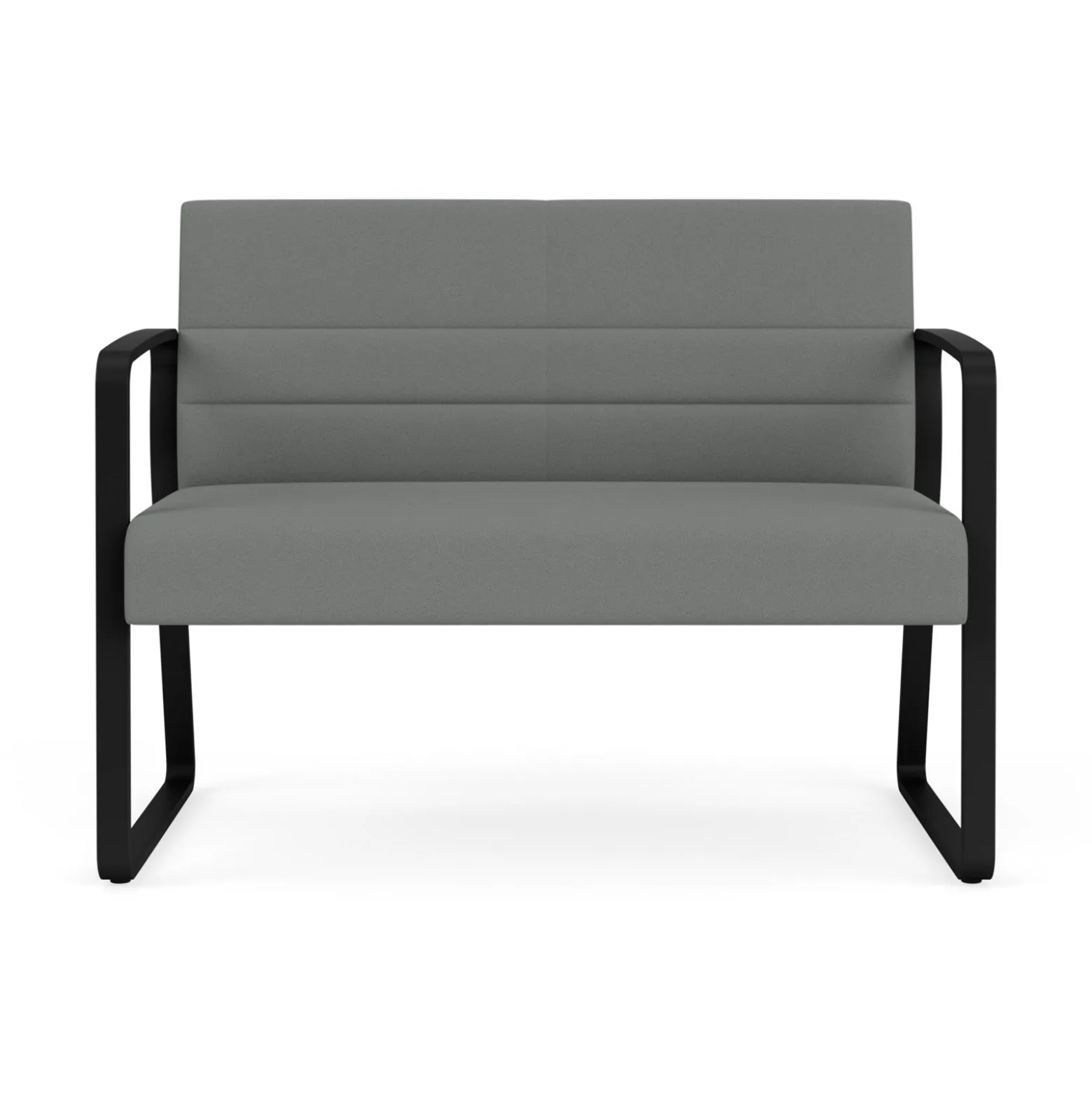 Waterfall Loveseat in Standard Fabric, Sled Base