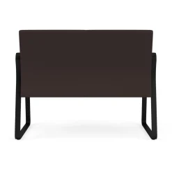 Waterfall Loveseat in Standard Fabric, Sled Base