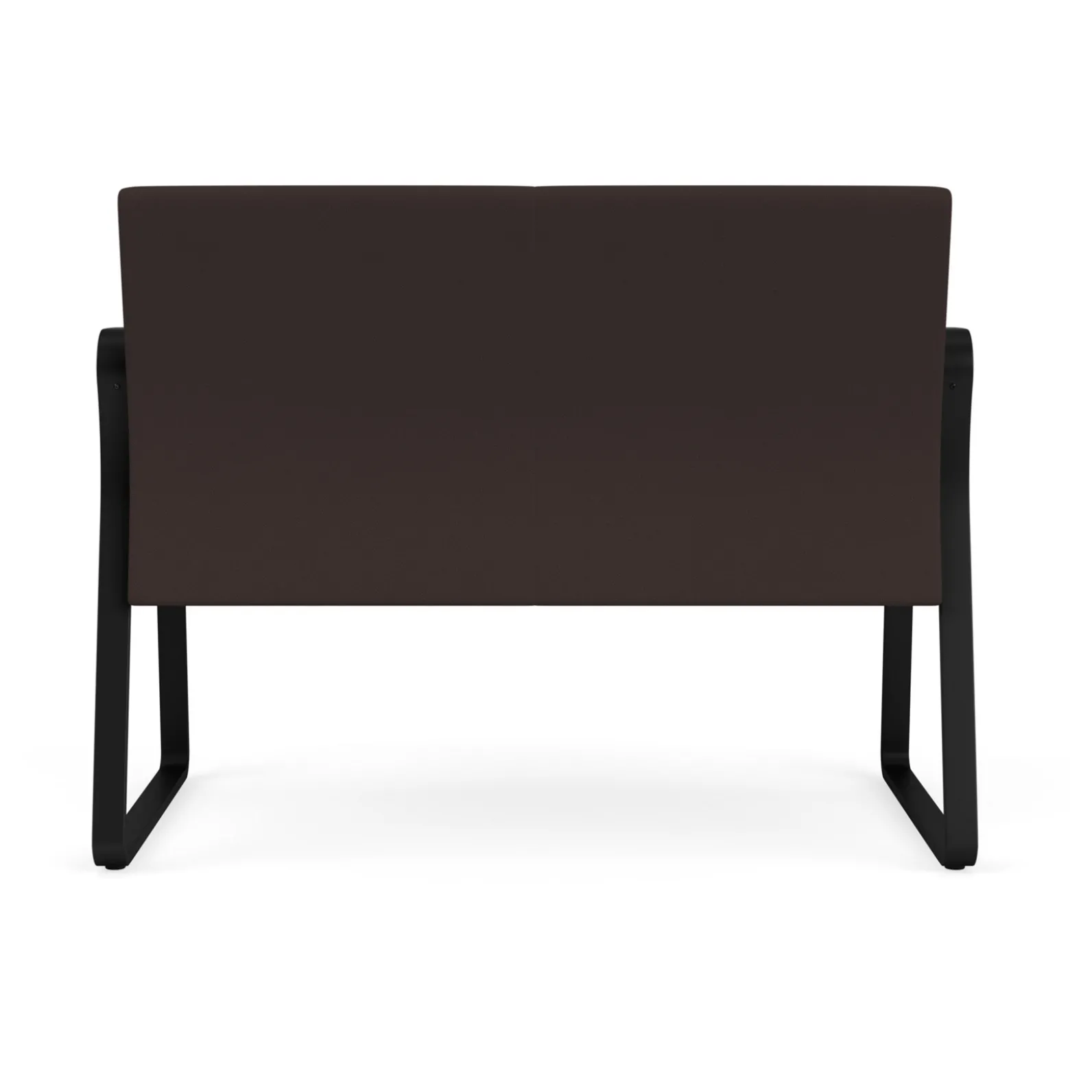 Waterfall Loveseat in Standard Fabric, Sled Base