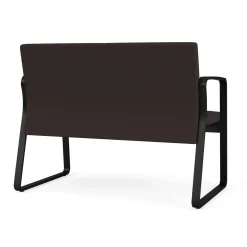 Waterfall Loveseat in Standard Fabric, Sled Base