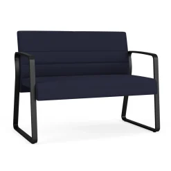 Waterfall Loveseat in Standard Fabric, Sled Base