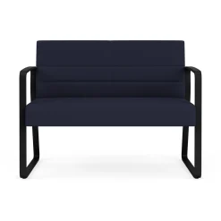 Waterfall Loveseat in Standard Fabric, Sled Base