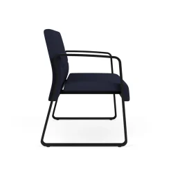 Waterfall Loveseat in Standard Fabric, Sled Base