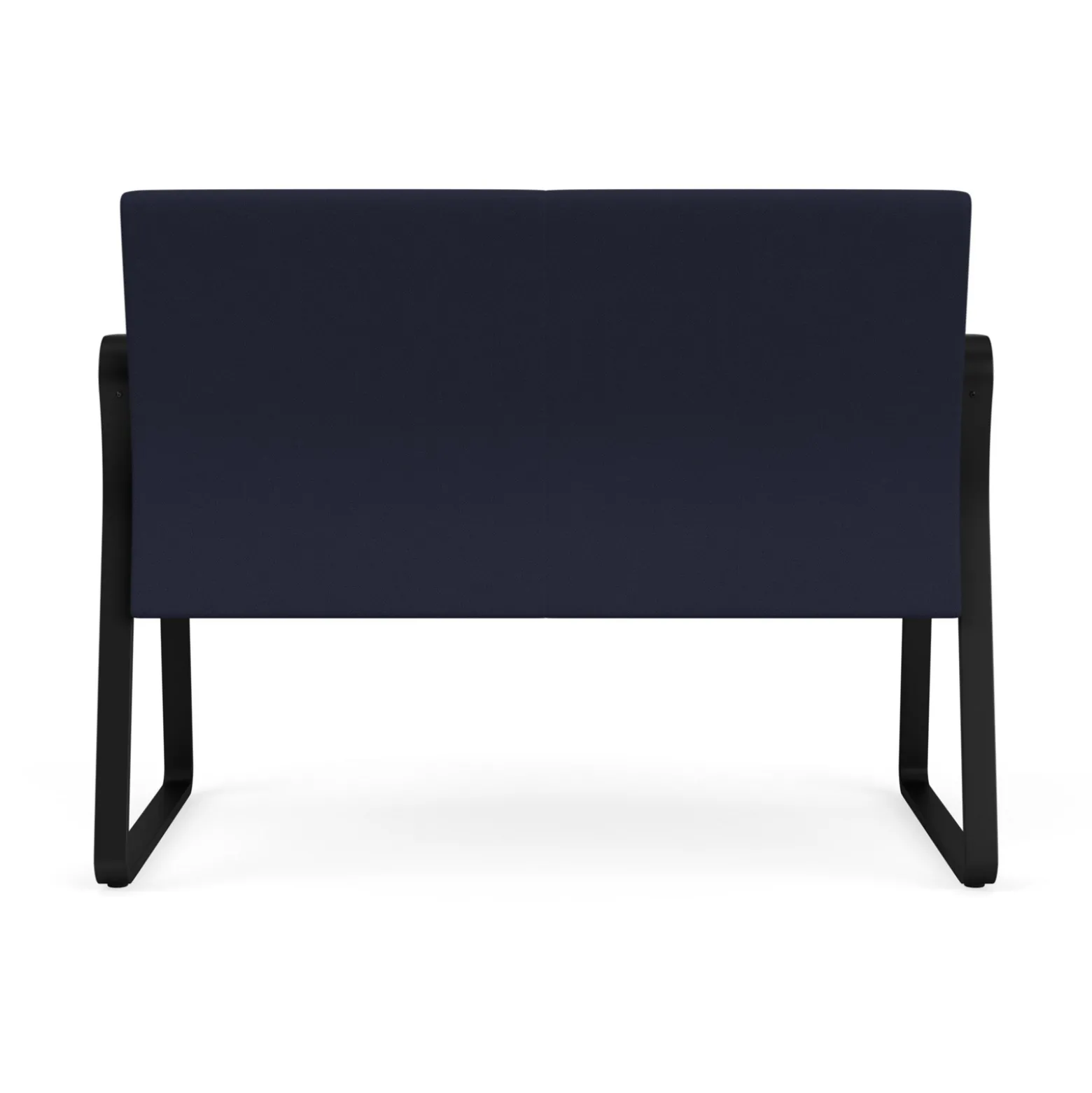 Waterfall Loveseat in Standard Fabric, Sled Base