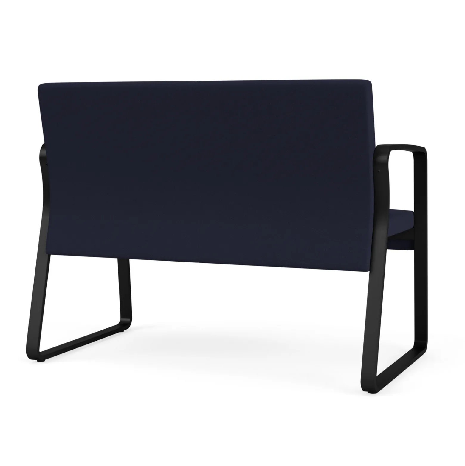 Waterfall Loveseat in Standard Fabric, Sled Base
