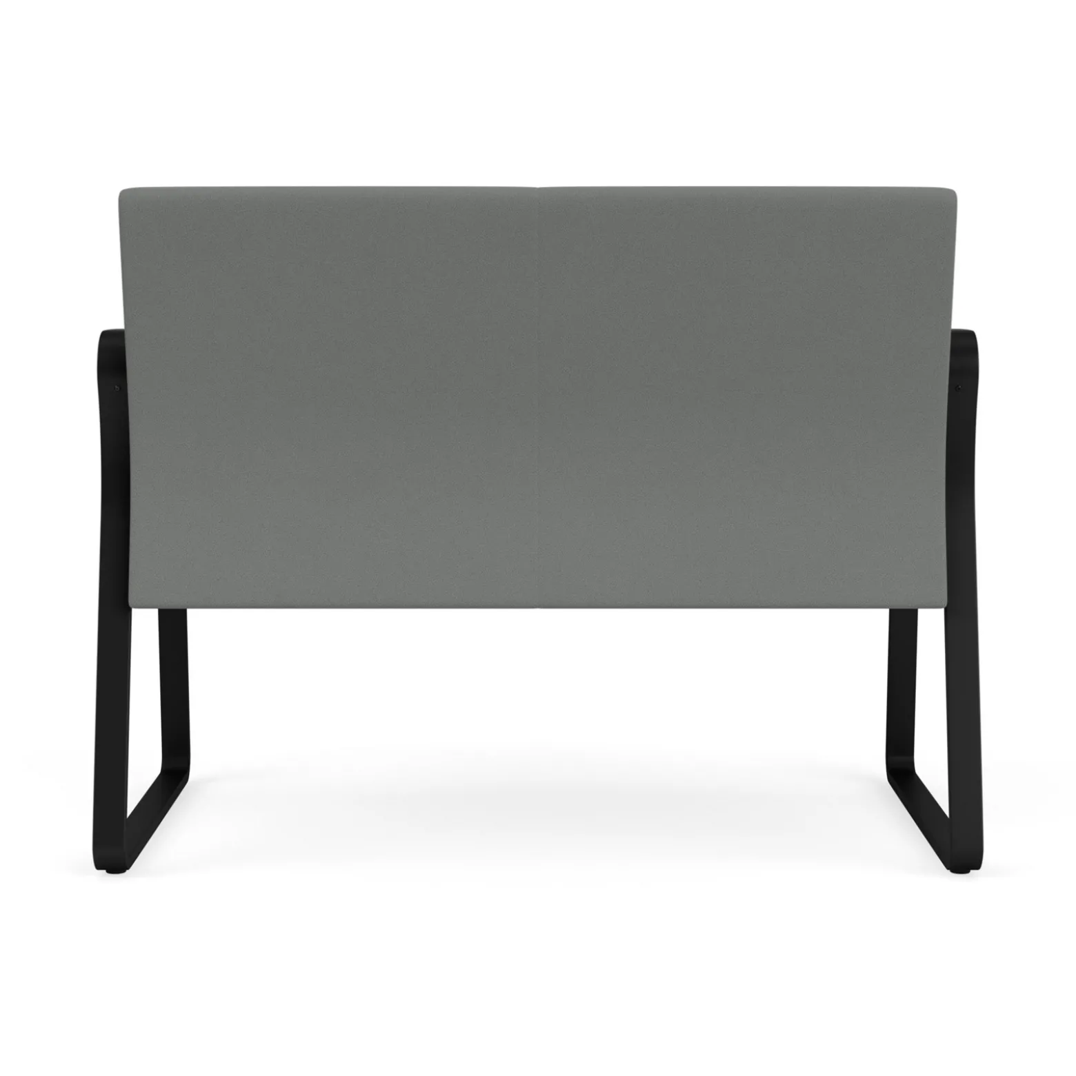 Waterfall Loveseat in Standard Fabric, Sled Base