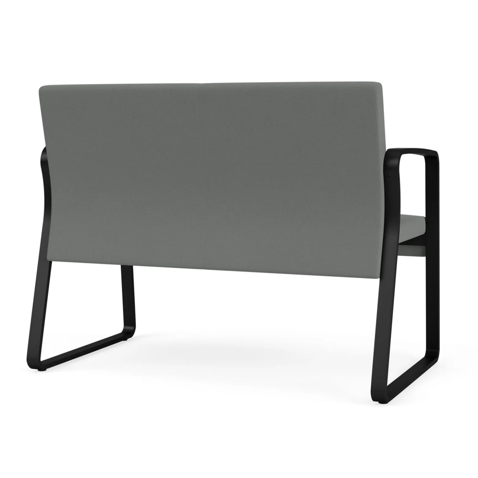 Waterfall Loveseat in Standard Fabric, Sled Base