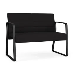 Waterfall Loveseat in Standard Fabric, Sled Base