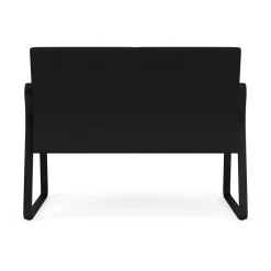 Waterfall Loveseat in Standard Fabric, Sled Base