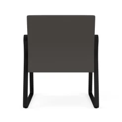 Waterfall Oversize Guest Chair in Designer Upholstery, Sled Base