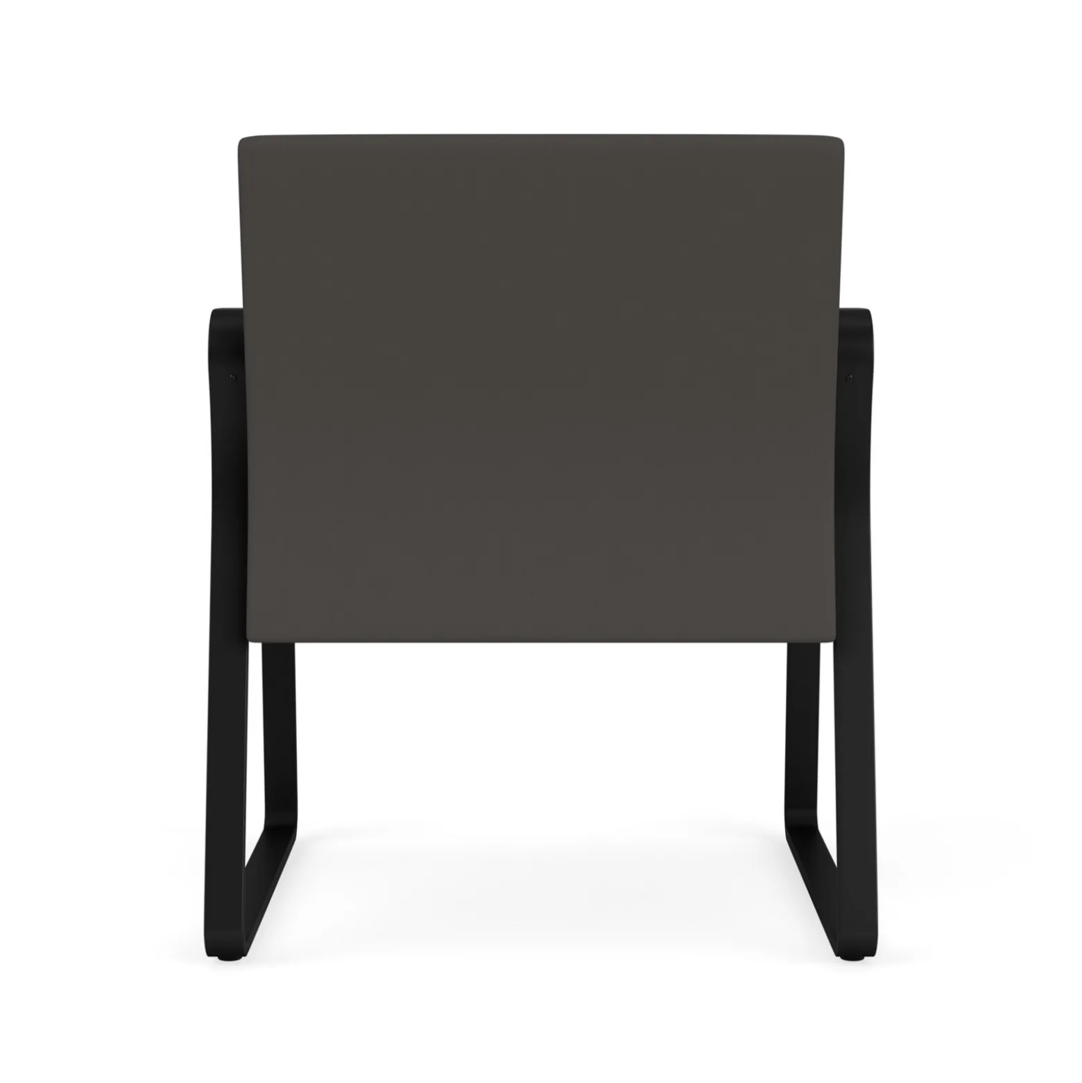 Waterfall Oversize Guest Chair in Designer Upholstery, Sled Base