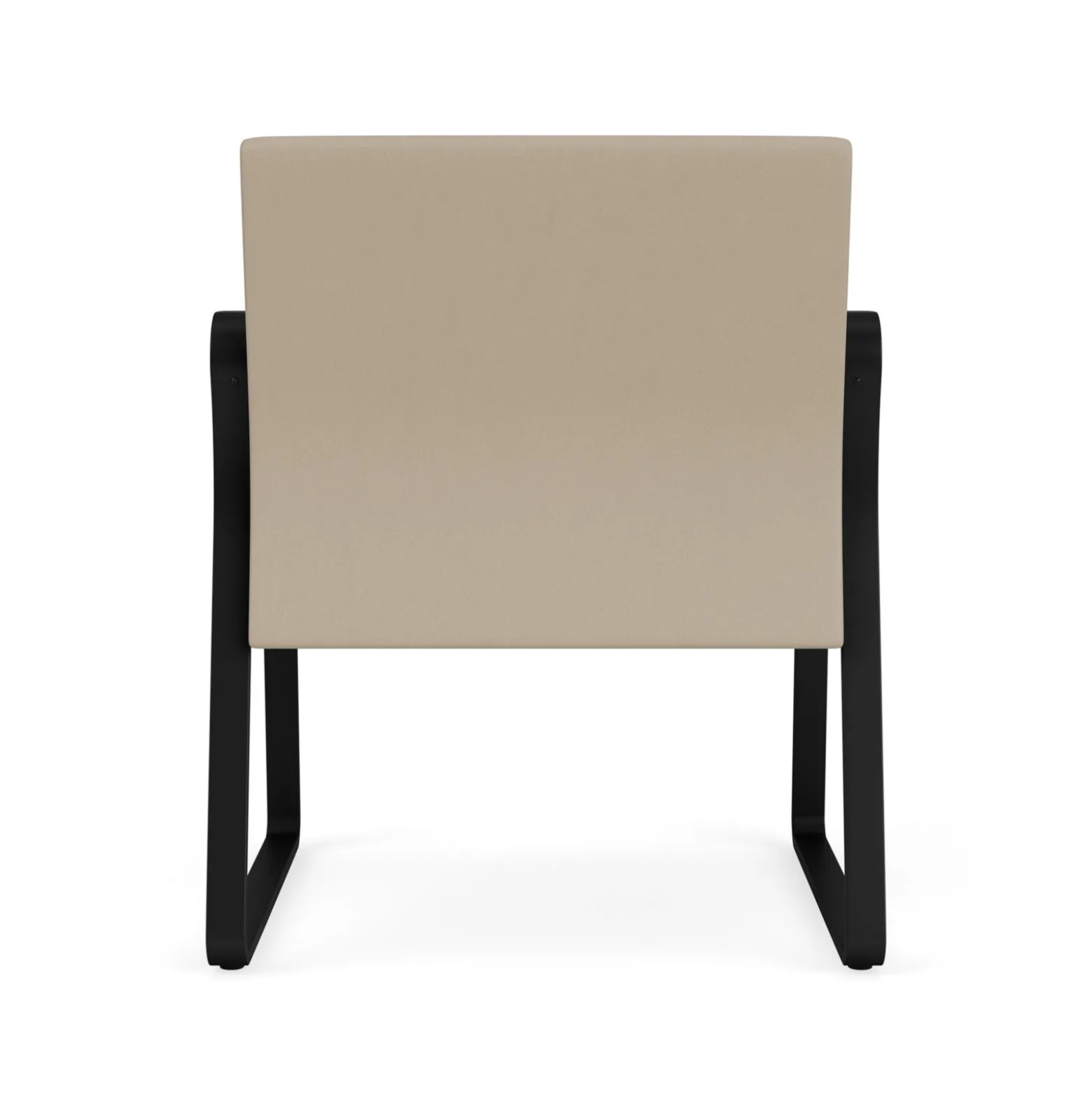 Waterfall Oversize Guest Chair in Designer Upholstery, Sled Base