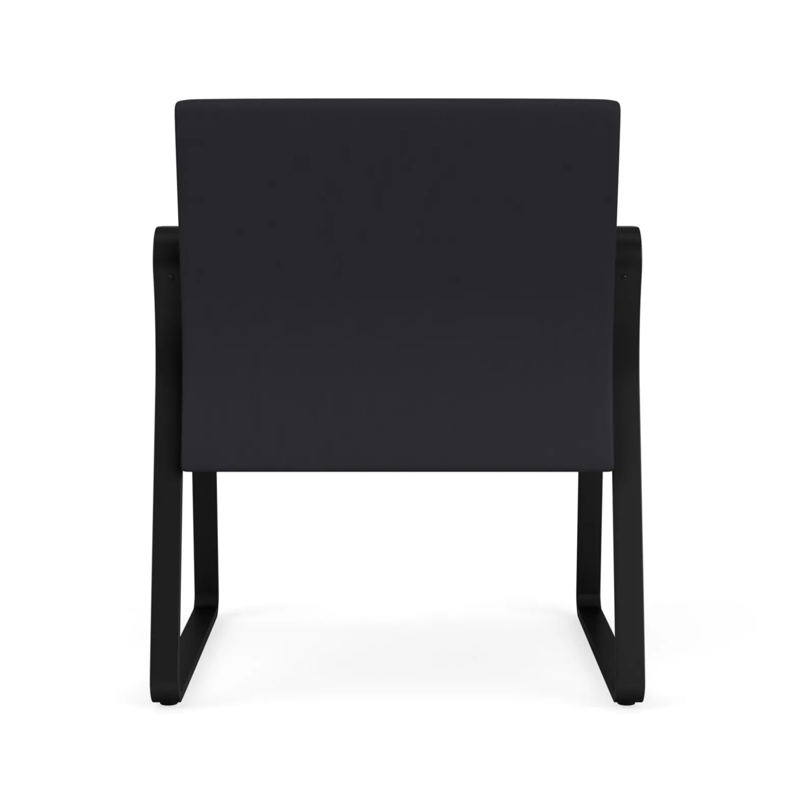 Waterfall Oversize Guest Chair in Designer Upholstery, Sled Base