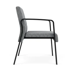 Waterfall Oversize Guest Chair in Designer Fabric, 4-leg Base