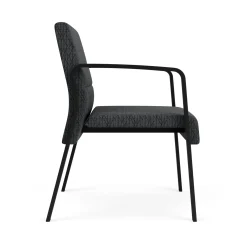 Waterfall Oversize Guest Chair in Designer Fabric, 4-leg Base