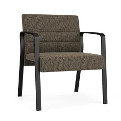 Waterfall Oversize Guest Chair in Designer Fabric, 4-leg Base