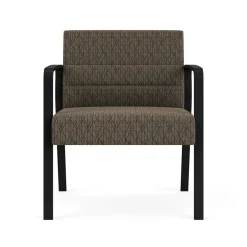 Waterfall Oversize Guest Chair in Designer Fabric, 4-leg Base