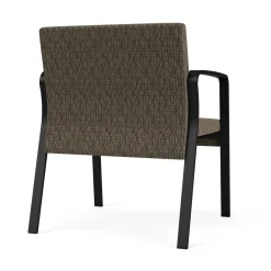 Waterfall Oversize Guest Chair in Designer Fabric, 4-leg Base