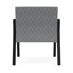 Waterfall Oversize Guest Chair in Designer Fabric, 4-leg Base