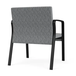 Waterfall Oversize Guest Chair in Designer Fabric, 4-leg Base