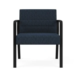 Waterfall Oversize Guest Chair in Designer Fabric, 4-leg Base