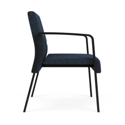 Waterfall Oversize Guest Chair in Designer Fabric, 4-leg Base