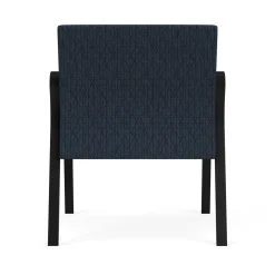 Waterfall Oversize Guest Chair in Designer Fabric, 4-leg Base