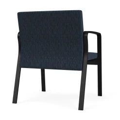 Waterfall Oversize Guest Chair in Designer Fabric, 4-leg Base