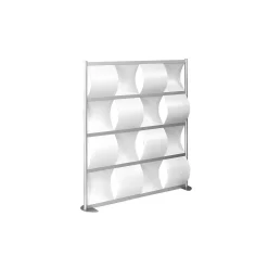 Wave Panel Wall Mobile Partition - 52"W