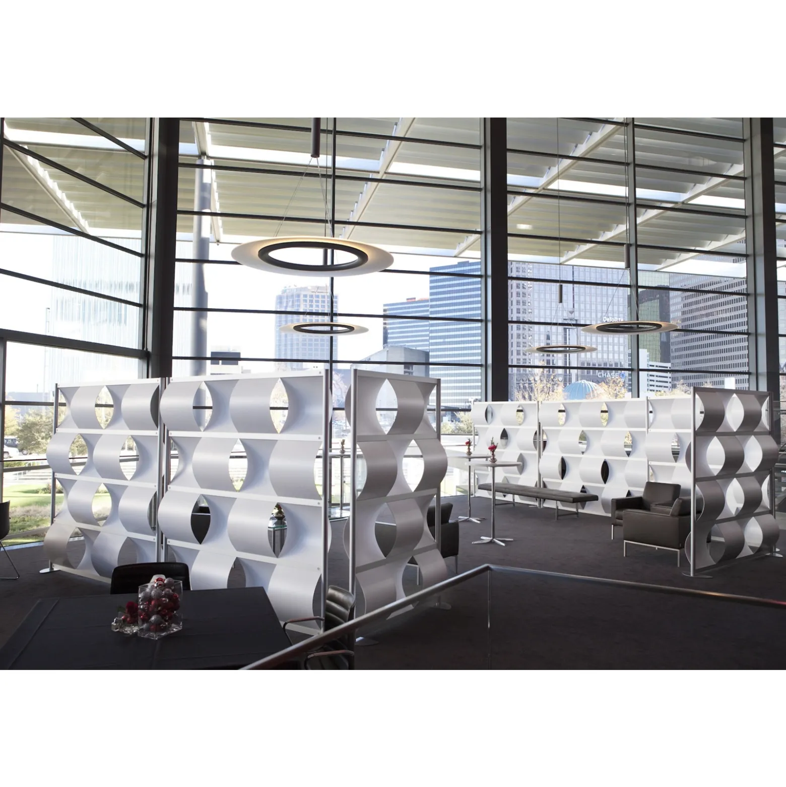 Wave Panel Wall Mobile Partition - 52"W