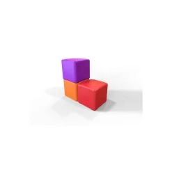 Weighted Small Cube Ottoman - 14.75"W x 14.75"D x 13.5"H