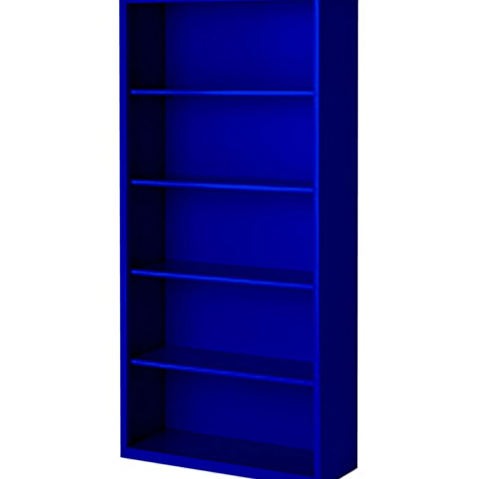 Welded-Steel Bookcase - 72"H