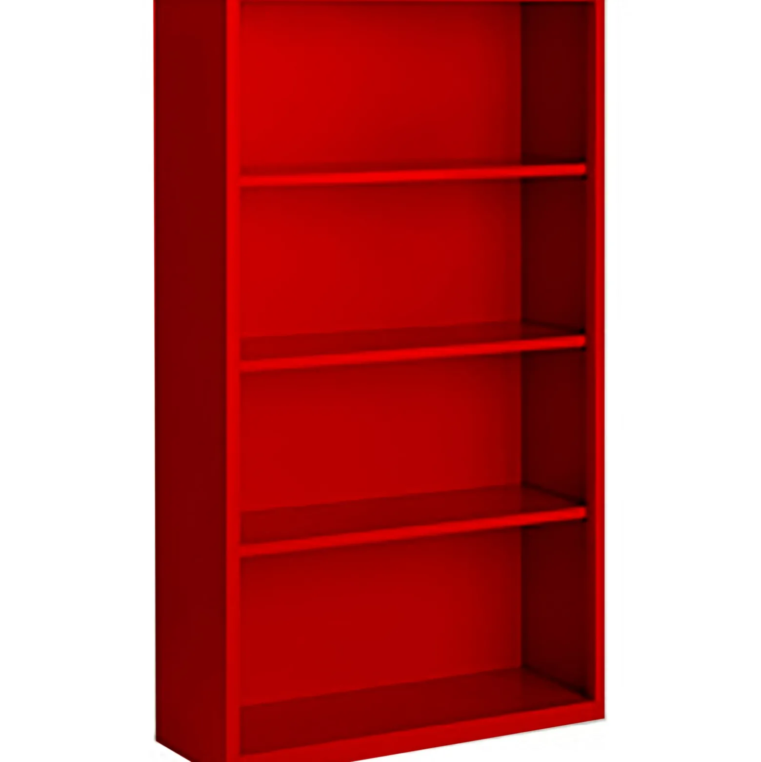 Welded-Steel Bookcase - 52"H