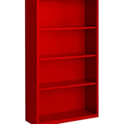 Welded-Steel Bookcase - 60"H