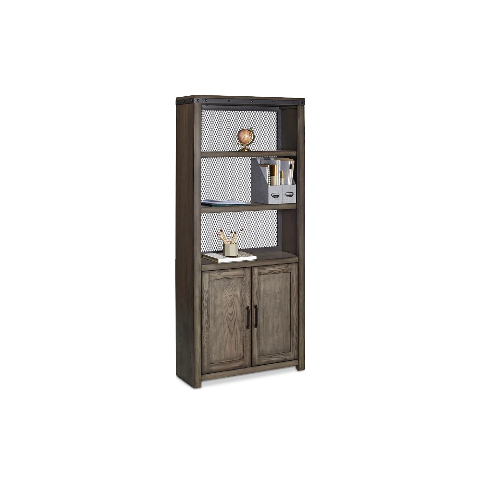 Westgate 72"H Five-Shelf Bookcase with Doors