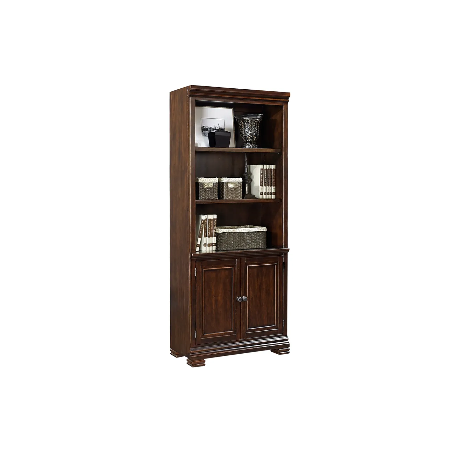 Westly Bookcase with Doors - 76"H