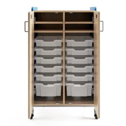 Whiffle Double Combination Storage Cart - 60”H