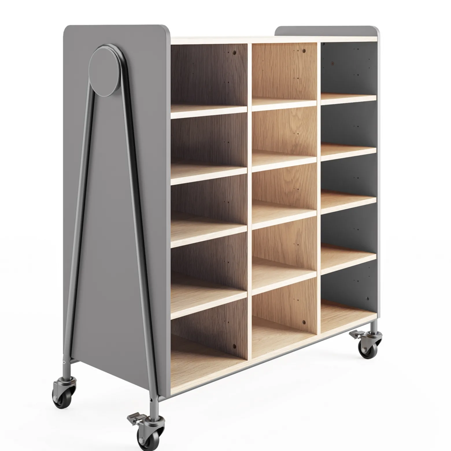 Whiffle Double Rolling Storage Cart - 48”H