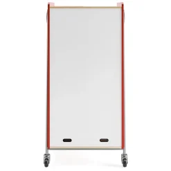 Whiffle Double Rolling Storage Cart with Bins & Door - 60”H
