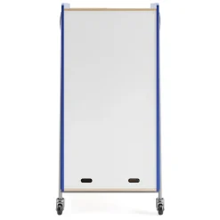 Whiffle Double Rolling Storage Cart with Bins & Door - 60”H