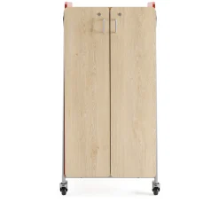 Whiffle Rolling Storage Cart with Hanging Storage & Shelves - 60”H