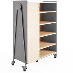 Whiffle Triple-Wide Rolling Storage Cart - 60”H